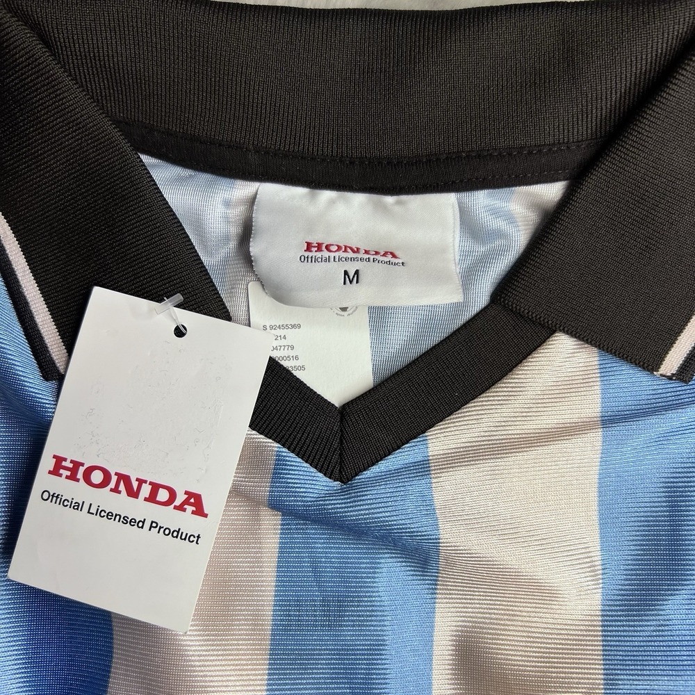 Honda Long Sleeve Striped Soccer Jersey Polo Tree Brandβ New w/ Tags Size M - Picture 6 of 13